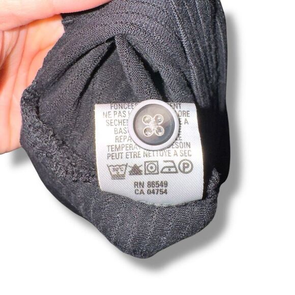 Tommy Bahama Black Knit Silk Polo Shirt Size M - Picture 8 of 9